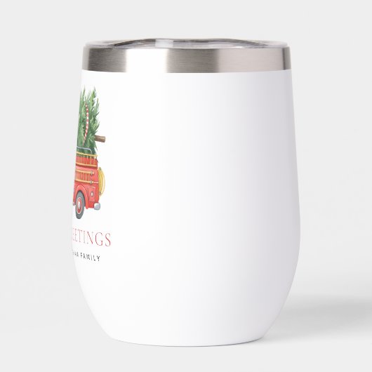 Custom Modern Firefighter Christmas Fire Truck  (Arrière)