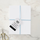 Custom Modern Graduation Party Dank u Cadeaulabel (Met Touw)