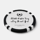Custom Modern Graduation Party Dank u Poker Chips (Enkel)