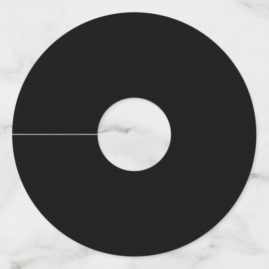 Custom Modern Graduation Party Wijnglaslabel (Achterkant)