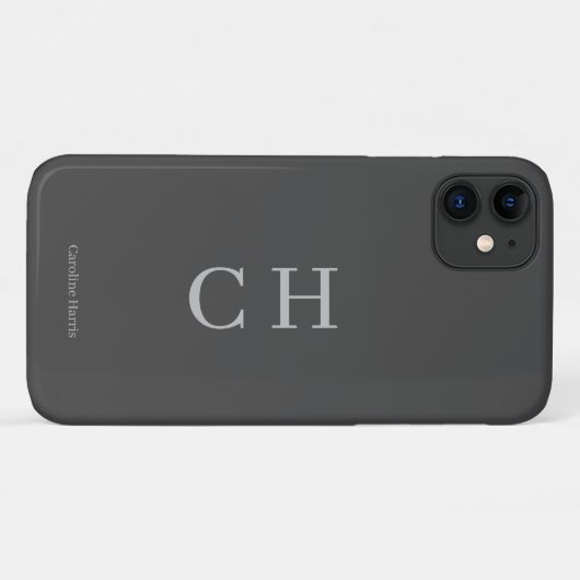 Custom Modern Grijs Case-Mate iPhone Case (Achterkant (horizontaal))