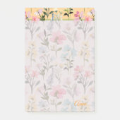 Custom Modern lieve mooie waterverf bloemen Post-it® Notes (Voorkant)