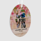 Custom modern love 4 photo collage pour couples (devant)