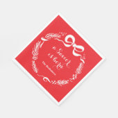 Custom Modern Luke 2 Scripture Red Christmas Servet (Hoek)