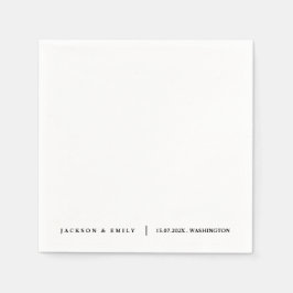 Custom Modern Minimalistic Wedding Servet