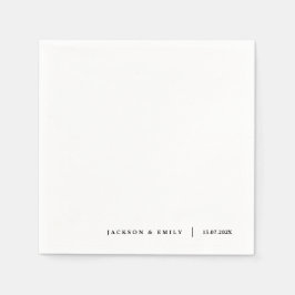 Custom Modern Minimalistic Wedding Servet