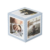 Custom Modern One Silly Goose 1st Birthday Photo Kubus (Achter hoekig)