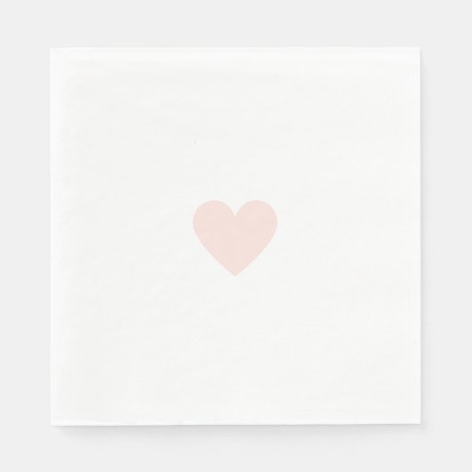 Custom Modern Pink Heart Servet (Voorkant)