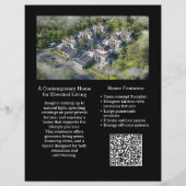 Custom Modern Real Estate Flyer with QR Code (Achterkant)