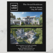 Custom Modern Real Estate Flyer with QR Code (Voorkant)