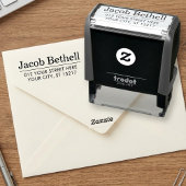Custom Modern Return Address Zelfinktende Stempel