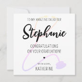 Custom Modern RN Verpleegkundige Medisch Afstudere Kaart (Voorkant)