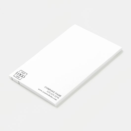 Custom Modern Simple Business Logo Professional  Post-it® Notes (Schuin)