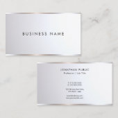 Custom Modern Stylish Professional Silver Template Visitekaartje (Voorkant / Achterkant)