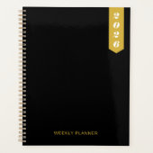 Custom Modern Text Stylish WEEKLY PLANNER (Voorkant)