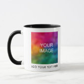 Custom Modern Upload uw foto of eigen Logo 11oz Mok (Links)