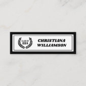 Custom Modern Vet Afstuderen Naam Kaart Inserts Contactkaartje (Voorkant)