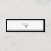 Custom Modern Vet Afstuderen Naam Kaart Inserts Contactkaartje (Achterkant)