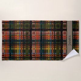 CUSTOM Moderne Midcentury Madras Strandlaken