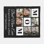 Custom Mom 6 Fotocollage Fleece Deken (Voorkant (Horizontaal))