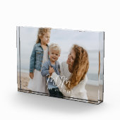 Custom Mom Established Modern Script Fotoblokken (Rechts)