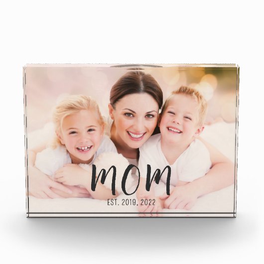 Custom Mom Established Modern Script  Fotoblokken (Voorkant)