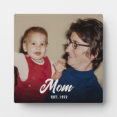 Custom Mom Established Modern Script Fotoplaat (Voorkant)