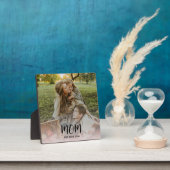 Custom Mom Established Modern Script Overlay Photo Fotoplaat (Insitu)