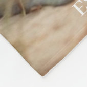 Custom Mom Established Modern Script Photo  Fleece Deken (Hoek)