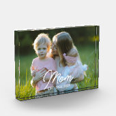 Custom Mom Established Modern Script Photo Fotoblokken (Links)