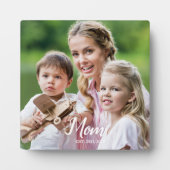 Custom Mom Established Modern Script Photo  Fotoplaat (Voorkant)