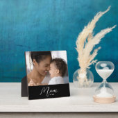 Custom Mom Established Modern Script Photo Fotoplaat (Insitu)
