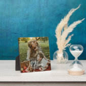 Custom Mom Established Modern Script Photo Plaque (Insitu)