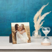 Custom Mom Established Modern Script Photo Plaque Fotoplaat (Insitu)