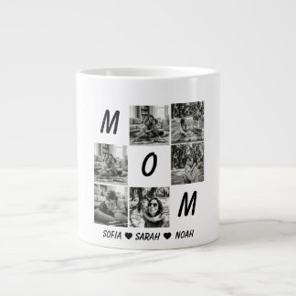 Custom Mom Photo Mug: Personalized Mothers Day Extra Grote Beker