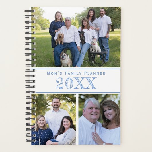 Custom Mom's Family Calendar Photo Moderne (Devant)