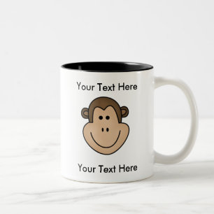 Custom Monkey-Mok -  Tweekleurige Koffiemok