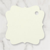 Custom Monogram Chinoiserie Chic, dank u Bedankjes Labels (Achterkant)