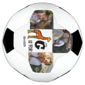 Custom monogram G is for Giraffe cute giraffes (Tourné)