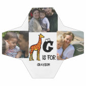 Custom monogram G is for Giraffe cute giraffes (Plat)