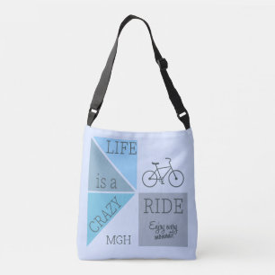Custom Monogram Life is een Crazy Ride Crossbody Tas