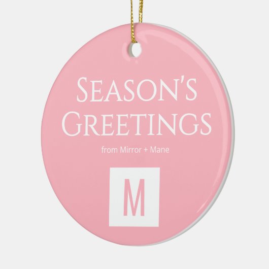 Custom Monogram Logo Ornament for Salons (Links)