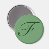 Custom Monogram Magnet Magneet (Voorkant / Achterkant)