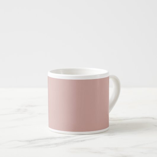 Custom monogram, modern blush roze espresso kop (Voorkant rechts)