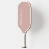 Custom monogram, modern blush roze pickleball paddle (Links)