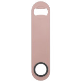 Custom monogram, modern blush roze speed flessenopener (Achterkant)