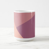Custom monogram, modern roze tri-tone koffie mok (Center)