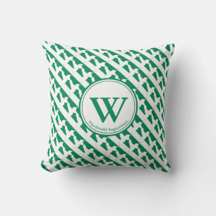 Custom Monogram NIGERIA Flag Nigerian Naija Kussen