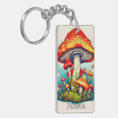  Custom Monogram Psychedelic Mushroom Sleutelhanger (Voorkant Links)