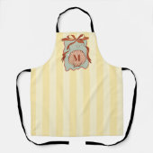 Custom Monogram Retro Coastal Seashell Schort (Voorkant)